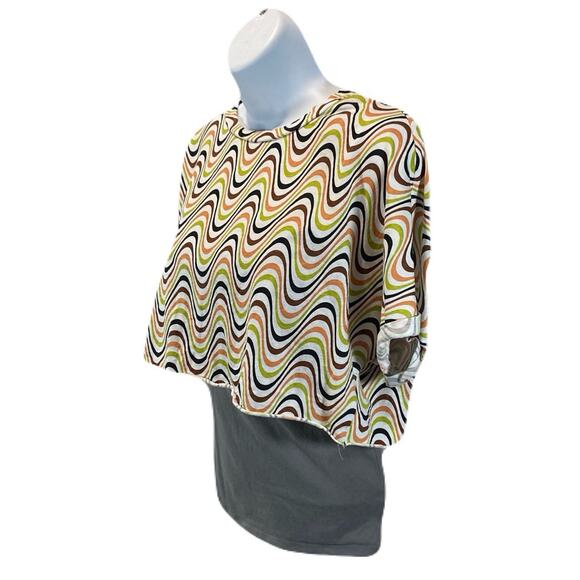 PULL & BEAR Womans Striped Crop Top Size XL - Picture 6 of 8